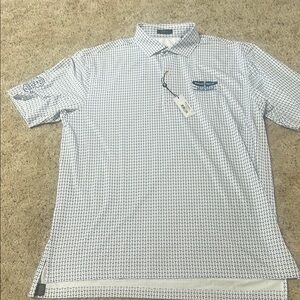 Turtleson Golf Polo with Martini glass print size XL